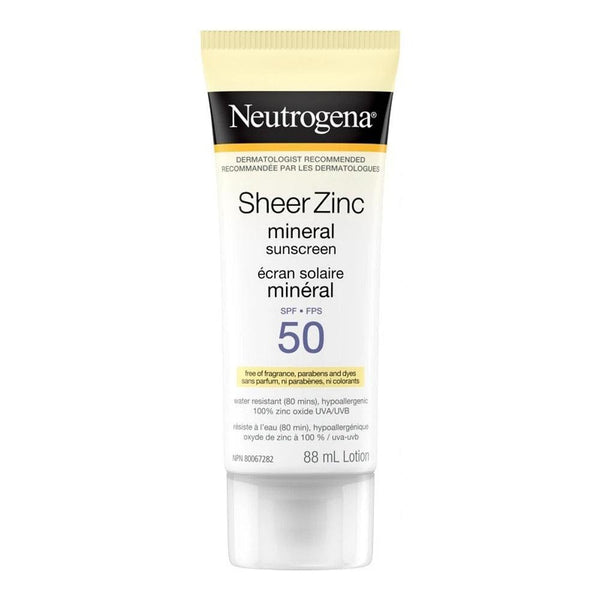 Neutrogena - Sheer Zinc Dry - Touch Sunscreen Broad Spectrum SPF 50 - 88ml