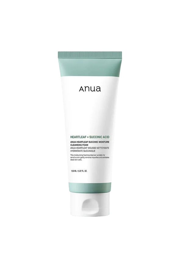 Anua - Heartleaf Succinic Moisture Cleansing Foam - 150ml