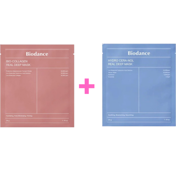 Biodance - Bio Collagen Real Deep Mask 34g + Biodance - Hydro Cera-Nol Real Deep Mask