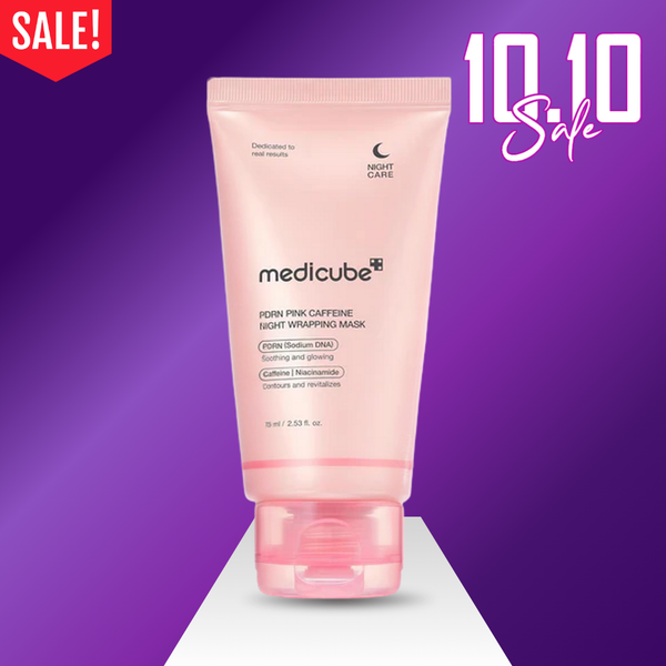 Medicube - PDRN Pink Caffeine Overnight Wrapping Peel Off Facial Mask - 75ml