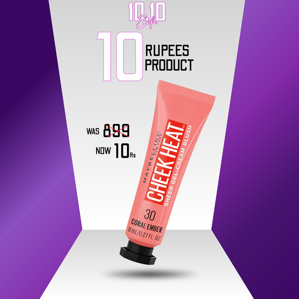 Maybelline - Cheek Heat Sheer Gel-Cream Blush (Coral Ember)