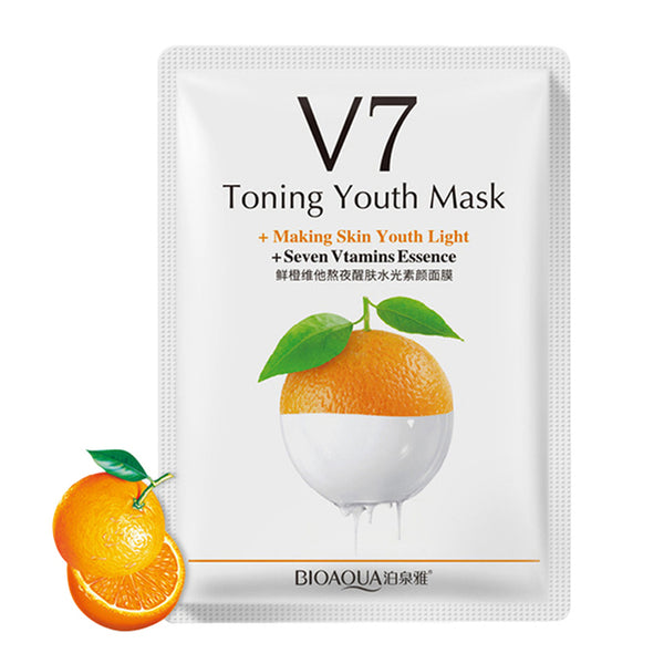 BIOAQUA - Orange V7 Toning Youth Mask Anti Aging Facial Mask