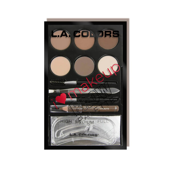 L.A Color - I Heart Makeup Brow Palette - Light to medium