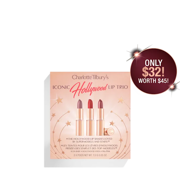 Charlotte Tilbury - Iconic Hollywood Lip Trio: Mini Lipstick Gift Set