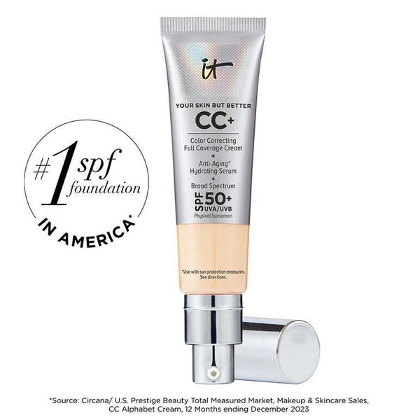 It Cosmetic - CC+ CREAM FULL-COVERAGE FOUNDATION WITH SPF 50+- Light Short Expiry (3/2025)