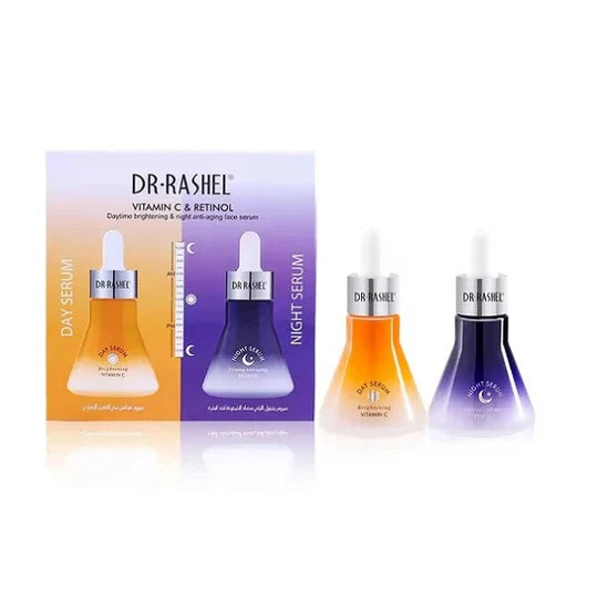 Dr Rashel - Vitamin C & Retinol A Daytime Brightening & Night Anti-Aging Facial Serum - 30ML