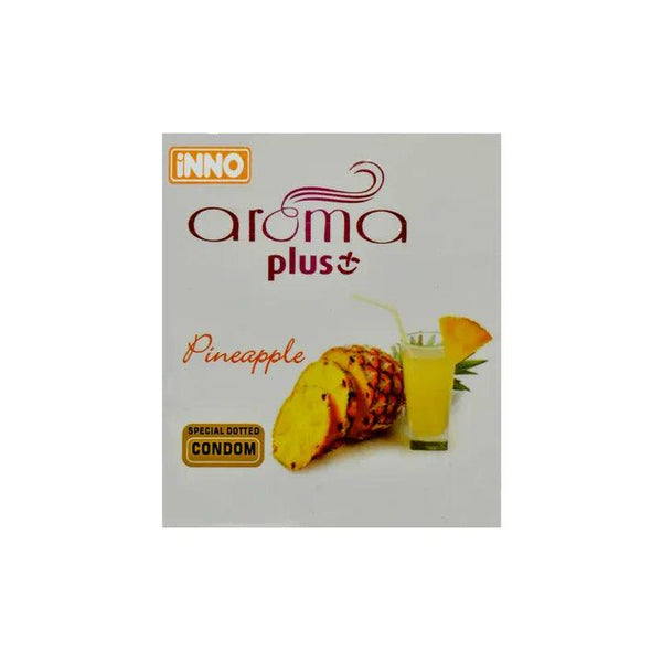 Aroma Plus Pineapple Special dotted Condoms