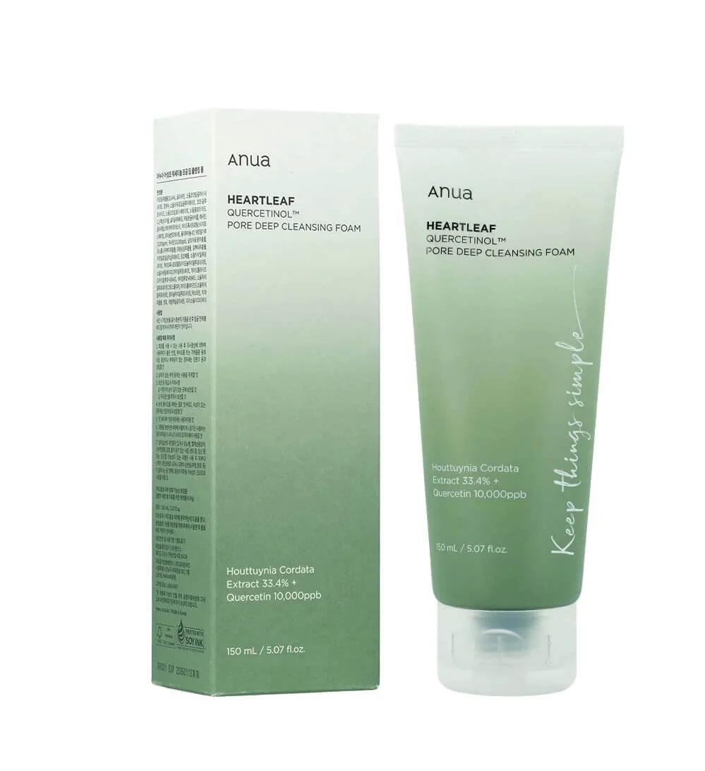 ANUA - HEARTLEAF QUERCETINOL PORE DEEP CLEANSING FOAM - Cosmetic Holic