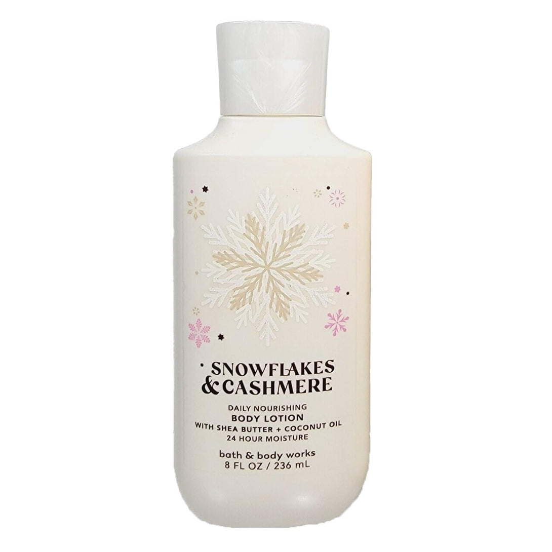 BATH & BODY WORKS - Snowflakes & Cashmere Daily Nourishing Body Lotion - 236ML - Cosmetic Holic
