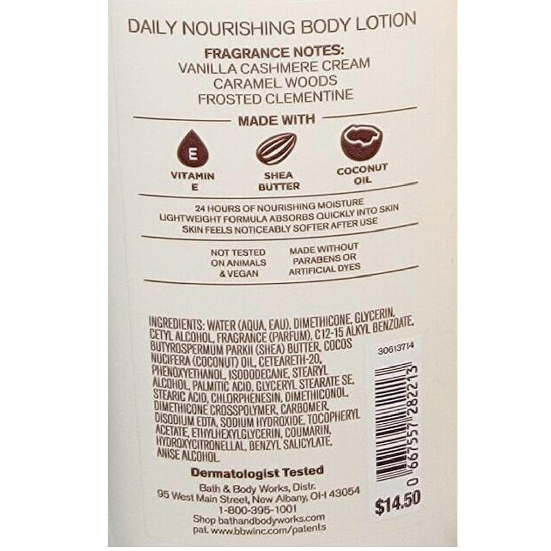 BATH & BODY WORKS - Snowflakes & Cashmere Daily Nourishing Body Lotion - 236ML - Cosmetic Holic
