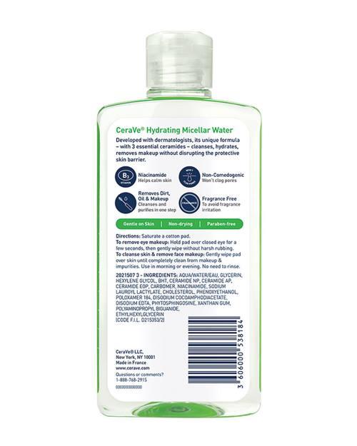 Cerave - Hydrating Micellar Water - Cosmetic Holic