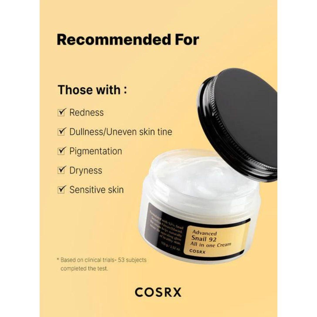 COSRX - Advanced Snail 92 All in one Cream - 100gm - Cosmetic Holic