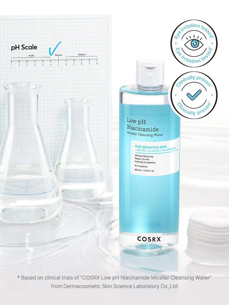 Cosrx - Low pH Niacinamide Micellar Cleansing Water - 400ml - Cosmetic Holic