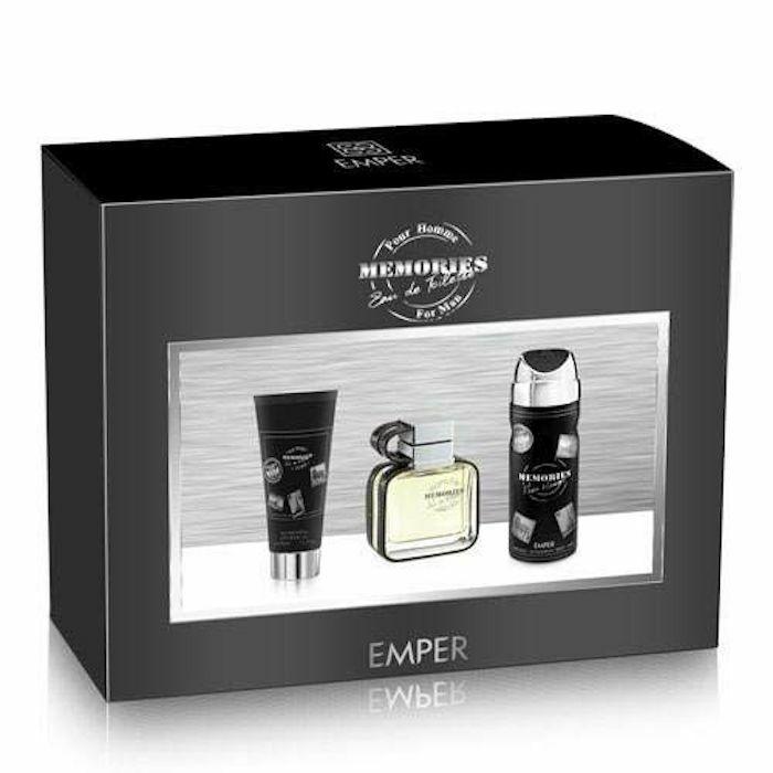 Emper - Memories For Men Gift Set 3Pcs - Cosmetic Holic