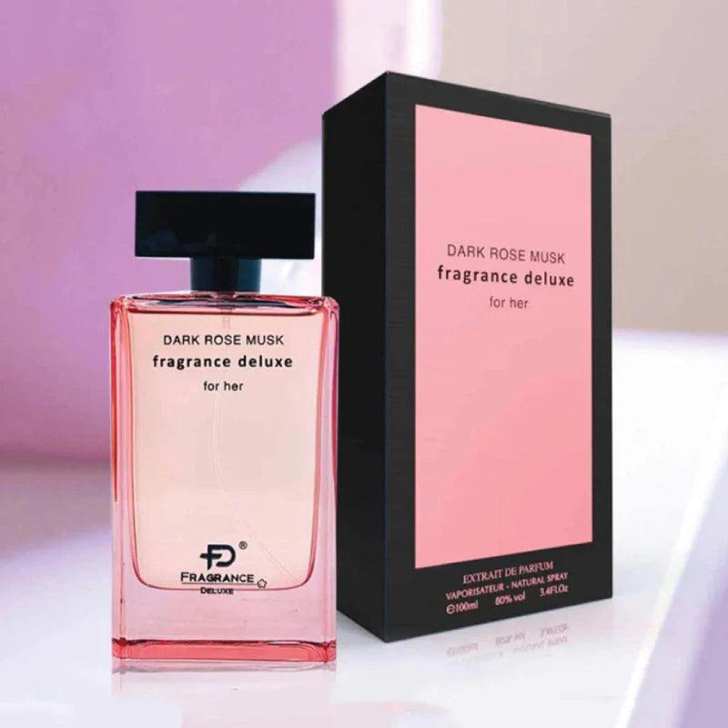 Fragrance Deluxe - Dark Rose Musk For Her - 100ML - Cosmetic Holic