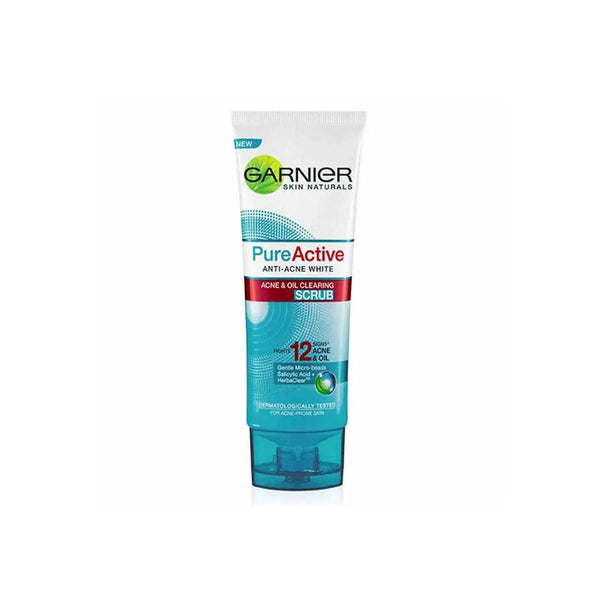 Garnier - Pure Active Anti-Acne White Scrub - 100ml - Cosmetic Holic