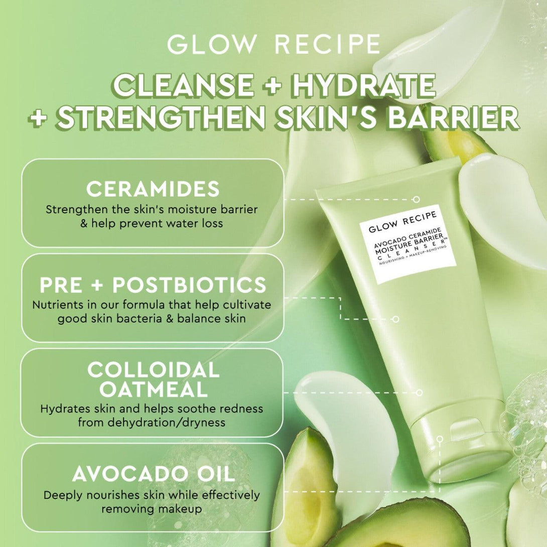 GLOW RECIPE - AVOCADO CERAMIDE MOISTURE BARRIER CLEANSER - 150ML