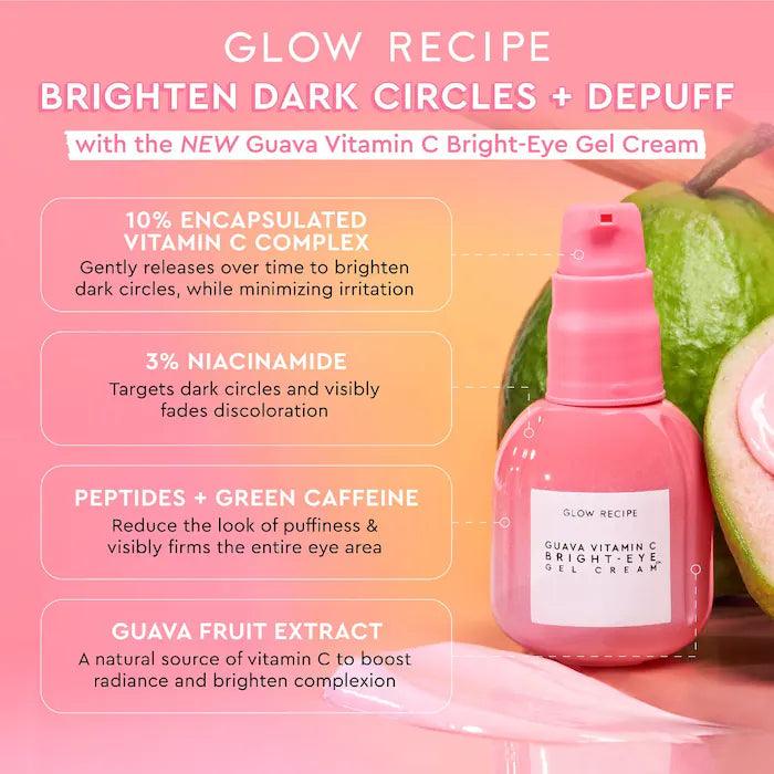 Glow Recipe - Guava Vitamin C Bright-Eye Gel Cream - Cosmetic Holic