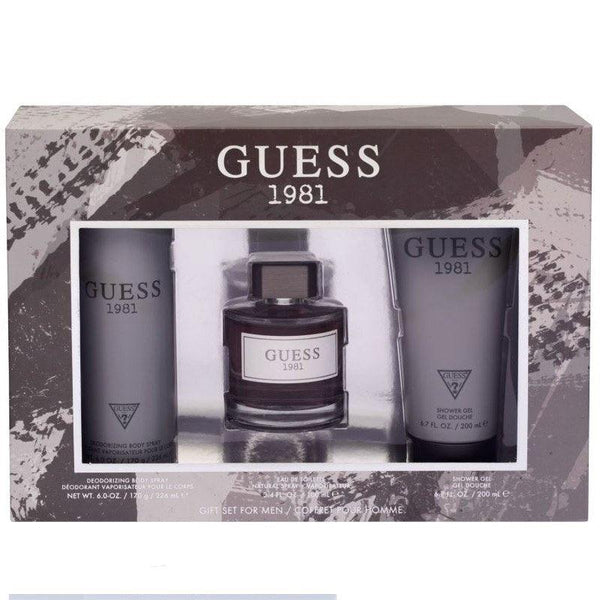 Guess - 1981 For Men 3 Pc Gift Set - 3Pcs - Cosmetic Holic