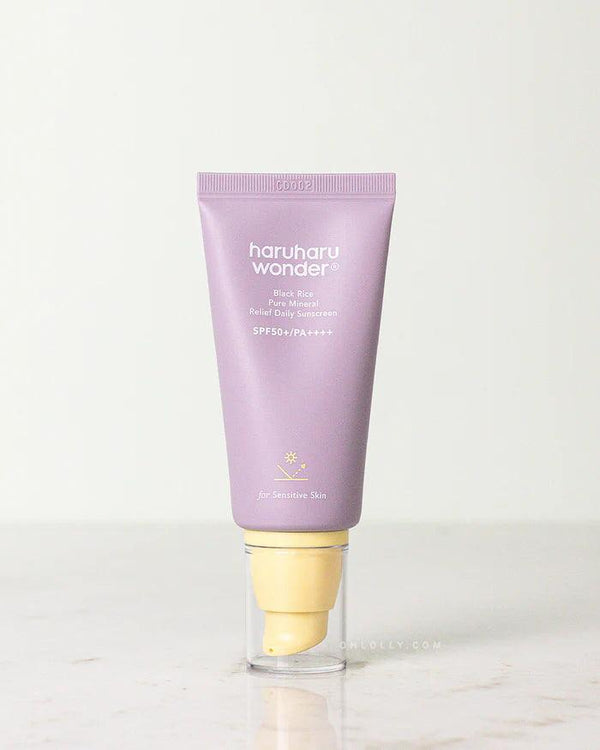 Haruharu wonder - Black Rice Pure Mineral Relief Daily Sunscreen SPF 50+ PA++++ 50ml - Cosmetic Holic