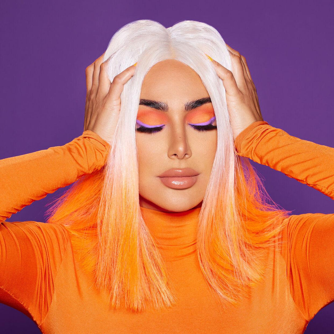 Huda beauty - Color Block Obsessions Palette: Purple & Orange - Cosmetic Holic