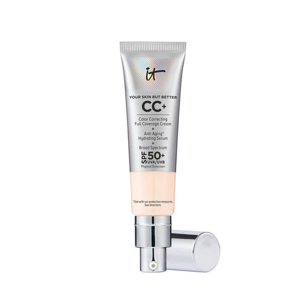 It Cosmetic - CC+ CREAM FULL-COVERAGE FOUNDATION WITH SPF 50+- Fair Beige Short Expiry (5/2024) - Cosmetic Holic