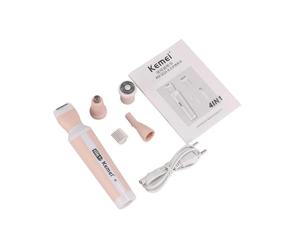 Kemei-4 In 1 Professional Trimmer-(KM-3024) - Cosmetic Holic