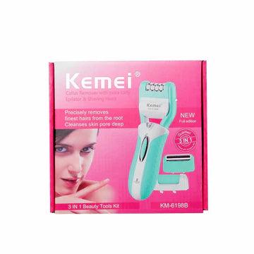 Kemei-KM-6198 3 in 1 Shaver Epilator - Cosmetic Holic