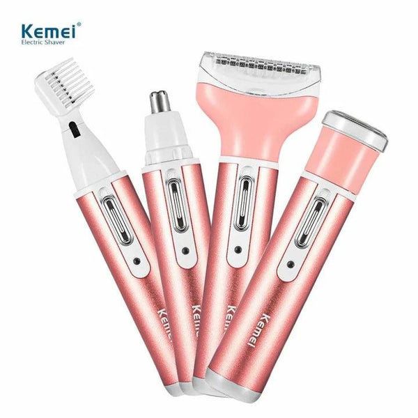 KEMEI-KM-6637 4 in 1 Ladies Hair Clipper - Cosmetic Holic