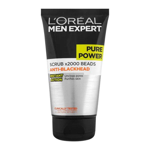 L'Oréal Paris - Men Expert Pure Power Anti-Blackhead Beads Scrub - 150ml - Cosmetic Holic