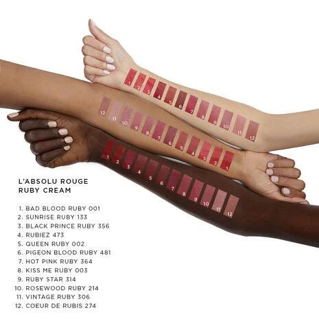 LANCOME - L'Absolu Ruge Ruby Cream Lipstick - 001 Bad Blood Ruby - Cosmetic Holic
