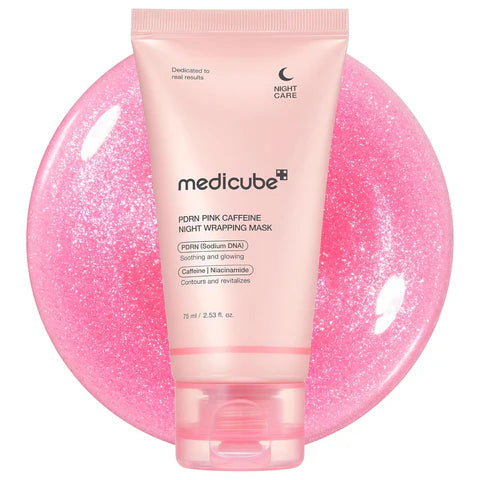 Medicube - PDRN Pink Caffeine Overnight Wrapping Peel Off Facial Mask - 75ml