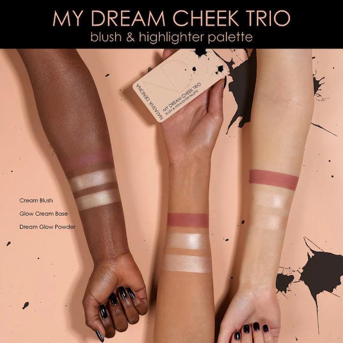 Natasha Denona - My Dream Cheek Trio - Cream Blush, Glow Cream Base and Glow Powder Highlighter - Cosmetic Holic