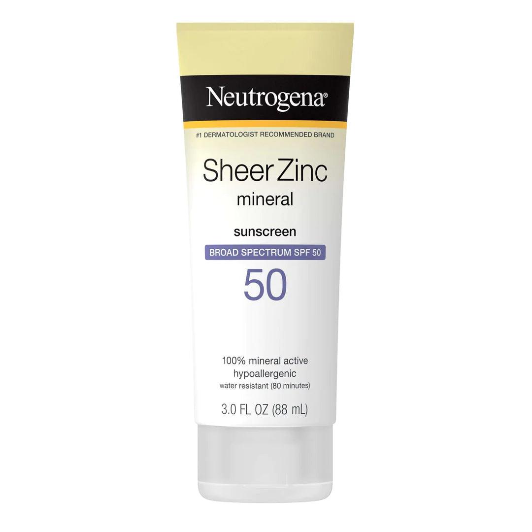 Neutrogena - Sheer Zinc Dry - Touch Sunscreen Broad Spectrum SPF 50 - 88ml