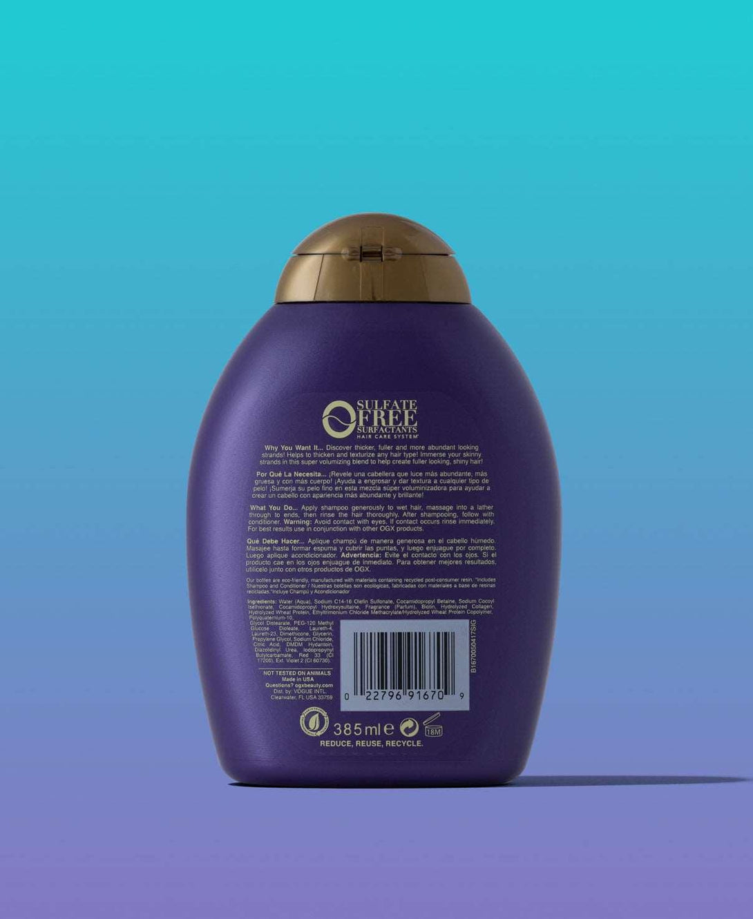 OGX - Thick & Full + Biotin & Collagen Shampoo - 385ML