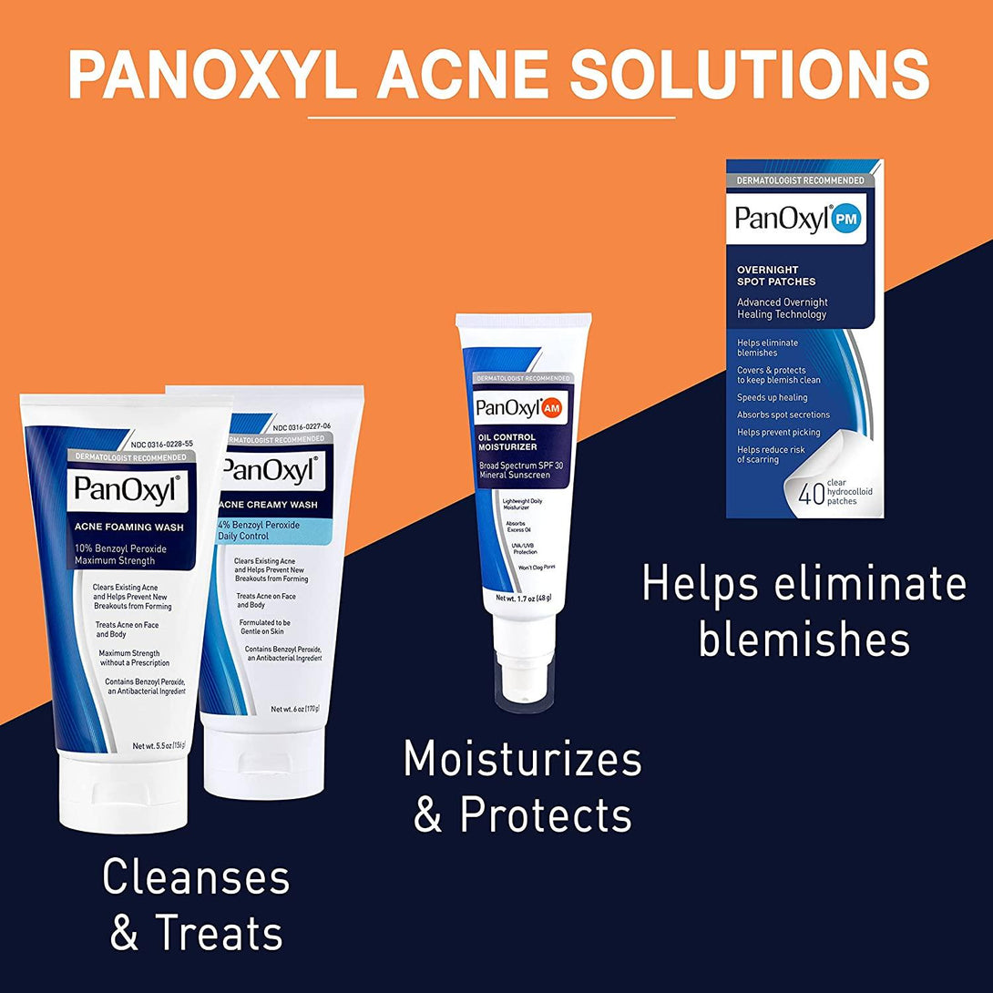 PanOxyl - Acne Creamy Wash Benzoyl Peroxide 4% Daily Cont - Cosmetic Holic