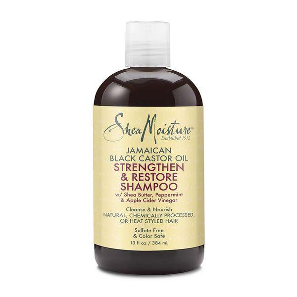 SheaMoisture - Jamaican Black Castor Oil, Strengthen & Restore Shampoo - 384ml - Cosmetic Holic