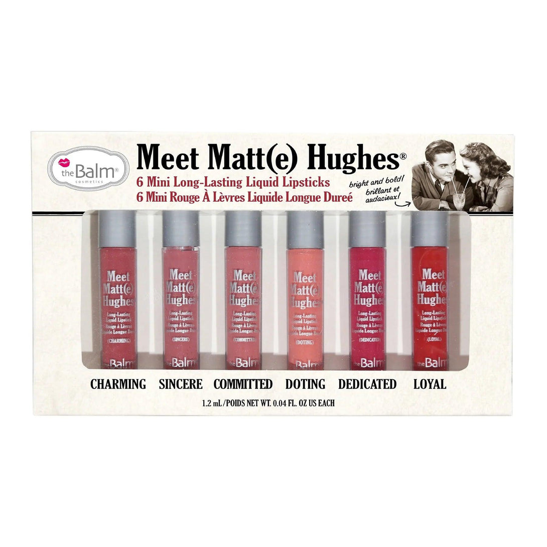 THE BALM - Meet Matte Hughes Volume 1 Set of 6 Mini Long-Lasting Liquid Lipsticks