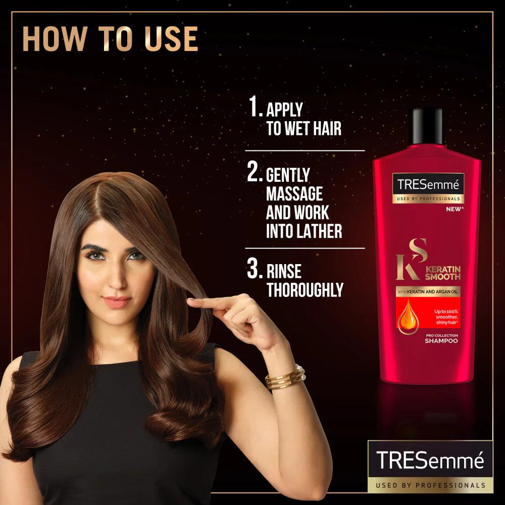 Tresemme - Keratin Smooth & Straight Shampoo - 360ML - Cosmetic Holic