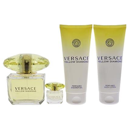 Versace - Yellow Diamond For Women Gift Set - 4 Pcs - Cosmetic Holic