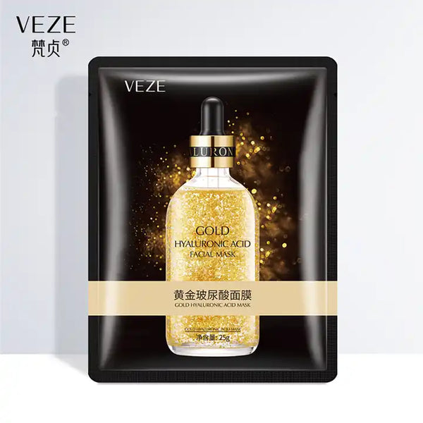 Veze - 24K Pure Gold Hyaluronic Acid Moisturizing Face Sheet Mask