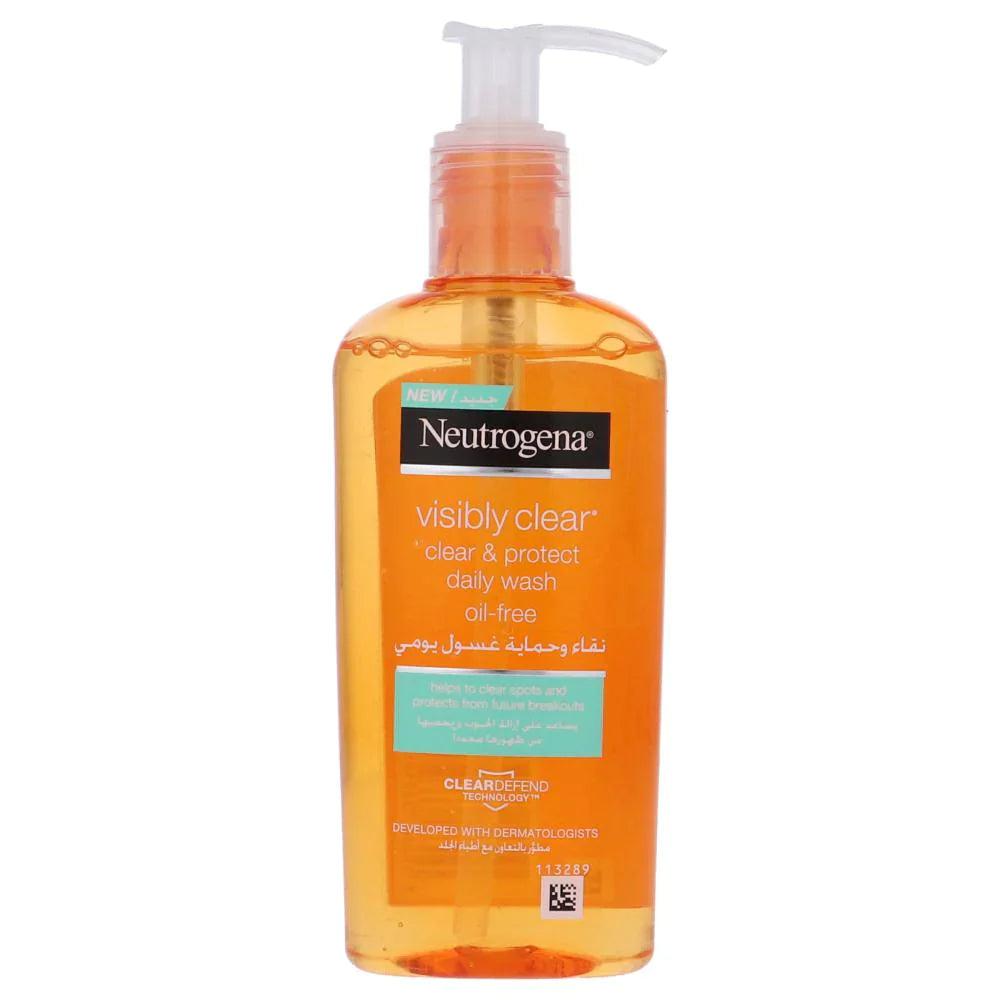 NUETROGENA - VISIBLY CLEAR AND PROTECT DAILY WASH OIL FREE - 200ml